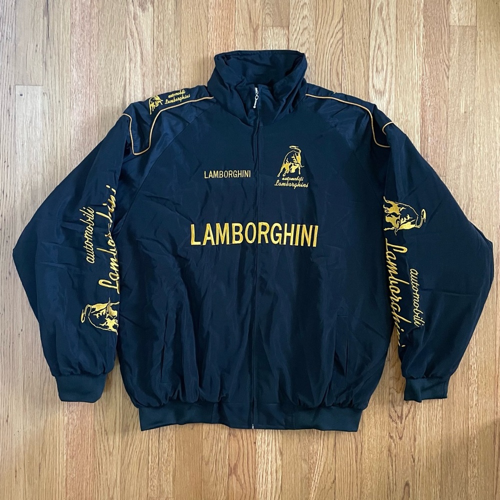 Formula 1 Lamborghini Racing Jacket Men’s F1 Embroidered Retro Y2k Unisex